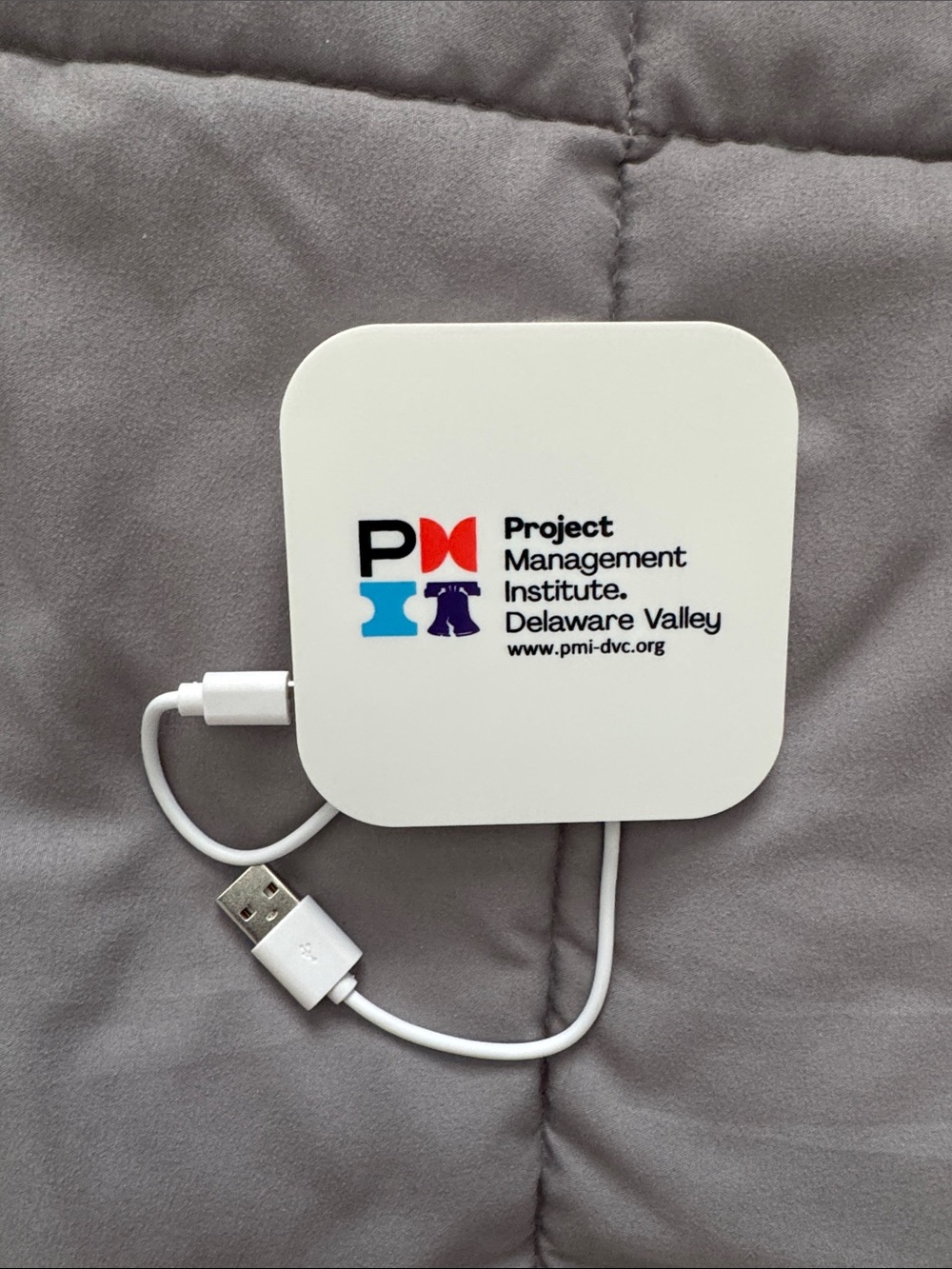 Project Management Institute Delaware Valley Branded Wireless Charger - White